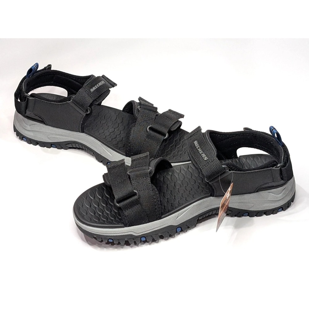 MEN'S Skechers Prewitt Rio Black SZ 12.0‎ Sandals~BLACK-NIB~